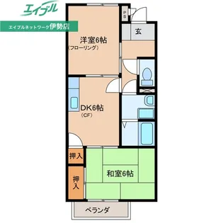 サープラス喜久屋2【1階】の間取り