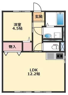 ウエダハイツ【1階】の間取り