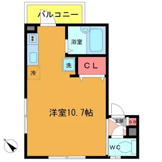 プランドール若宮【3階】の間取り