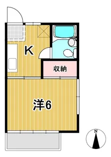 コーポホソダ【1階】の間取り