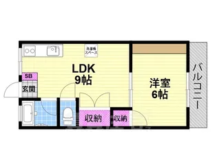 ユーハイム大東【2階】の間取り