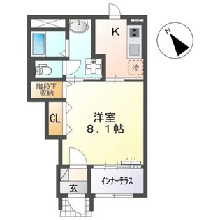 仮)スターテラスII伴東【1階】の間取り