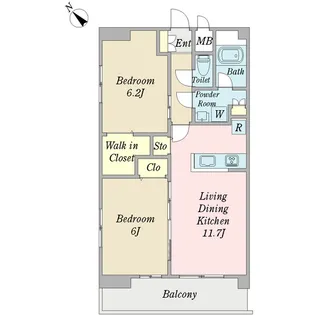 グラン・パミドール【1階】の間取り