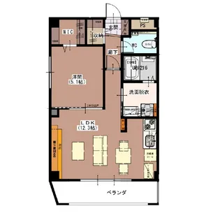 エスティIV【2階】の間取り