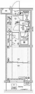 PREMIUM CUBE 武蔵新田【3階】の間取り