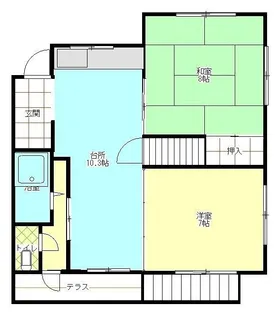 新阿品アパート【2階】の間取り