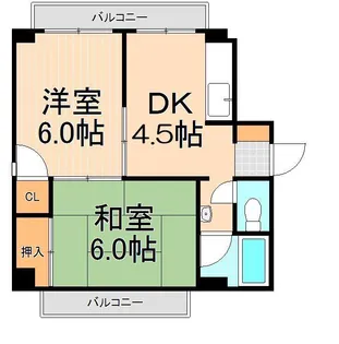 クリスタル3【6階】の間取り