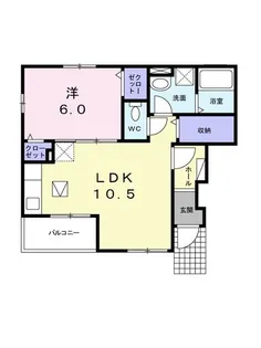 ラ・ポルト SII【1階】の間取り