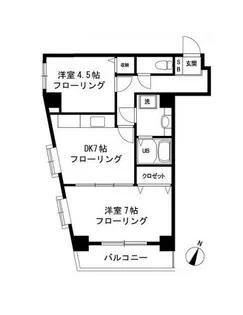 パル・豊島館【4階】の間取り