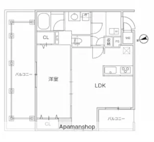 Weave Base OMORI【7階】の間取り