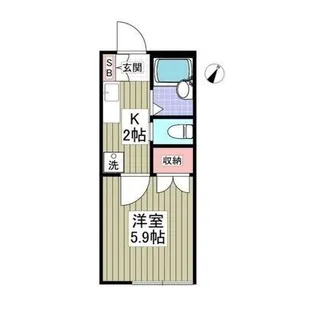 鈴木ハイム【1階】の間取り