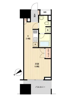 プロスペクトKALON三ノ輪【5階】の間取り