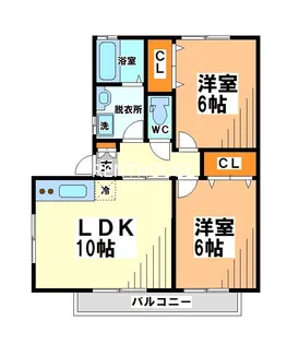 ミモザコート【1階】の間取り