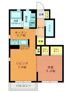 ルラーシュ【2階】の間取り