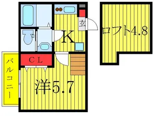Luminare 蕨【2階】の間取り