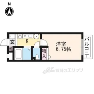 ラ・メゾン・ド・フルール御蔭【1階】の間取り