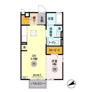 アルモニー【1階】の間取り