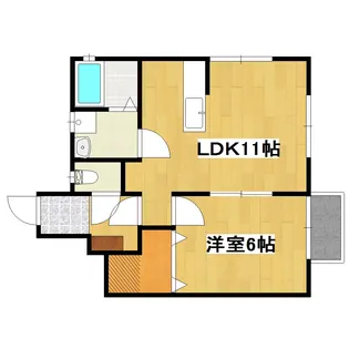 エスペランス【1階】の間取り