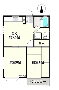 ツインファミネス A棟【2階】の間取り