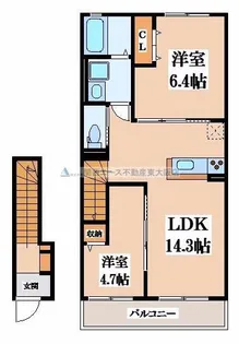 アルファB棟【2階】の間取り