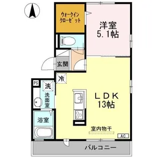コンフォルト小月【2階】の間取り