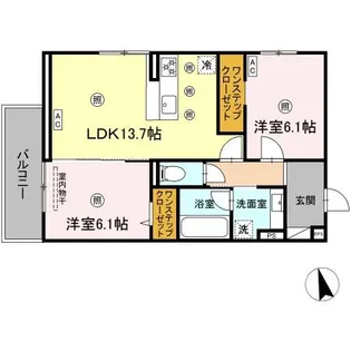 パールドブルム【3階】の間取り