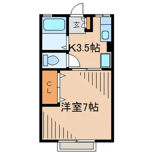 シティハイム エトワール【2階】の間取り
