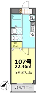 エステ阿佐ヶ谷【1階】の間取り