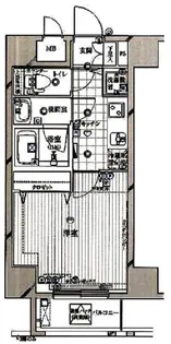 ガリシアヒルズ六本木【4階】の間取り