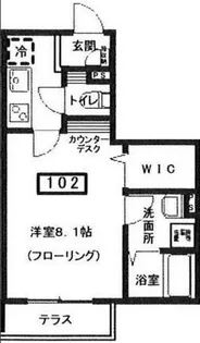 アリビオ桜新町【1階】の間取り
