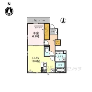 アルベロ【1階】の間取り