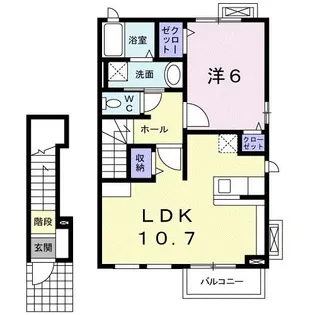 マグノリア【2階】の間取り