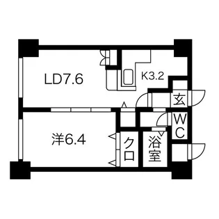 藤井ビル北11条【2階】の間取り