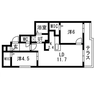 ブランシャールPRIMS(プリムス)(令和8年12月26日入居開始)【1階】の間取り