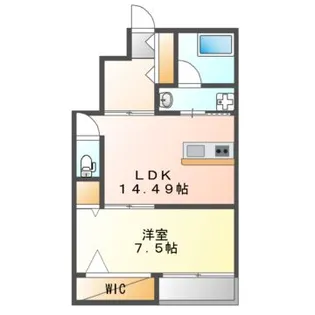 ハイツ双立【1階】の間取り