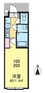 スマートVILLA 中延壱番館【1階】の間取り