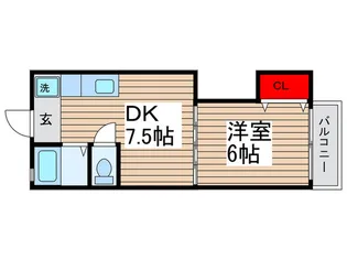 コーポキクヤ【2階】の間取り
