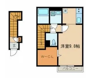 プティ ロック【2階】の間取り