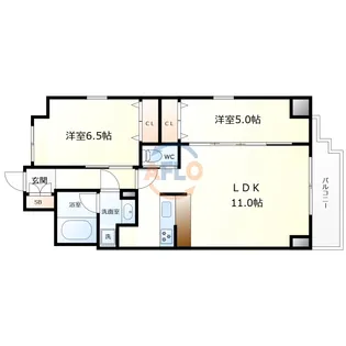 プレジオ本町【5階】の間取り