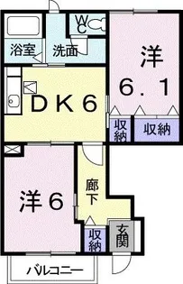 メゾン・ジョリ【1階】の間取り