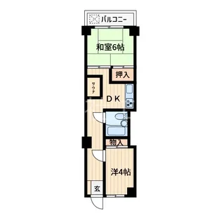 川口第二永谷マンション【6階】の間取り