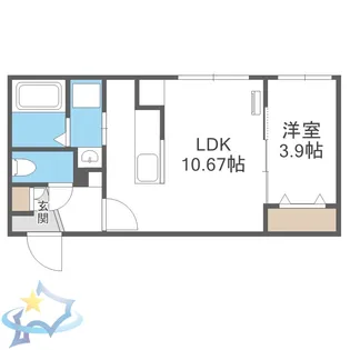 SPARKLE 裏参道【3階】の間取り