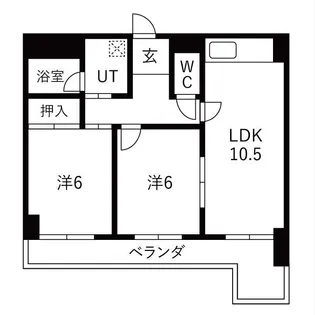 ハウス徳川【3階】の間取り