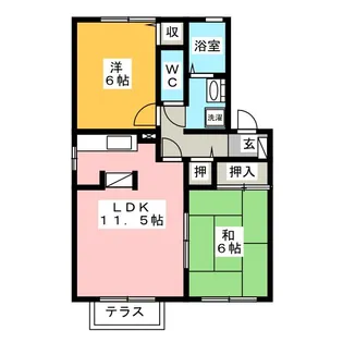 ローズガーデン清須 B棟【2階】の間取り