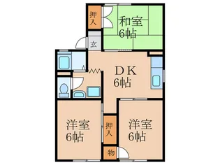 パレ-シャル菊入【1階】の間取り