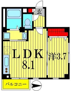 シルフィード【3階】の間取り