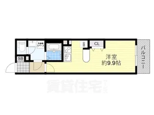 クラウンハイム本町EAST【10階】の間取り