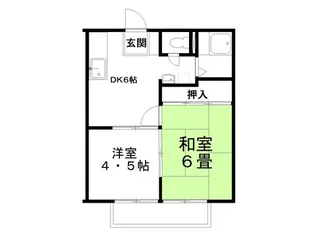 サンハイツヤジマA棟【2階】の間取り