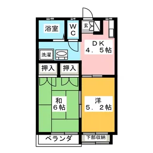 サンアベニューII【1階】の間取り