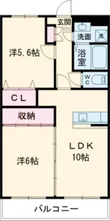 グリーンフィル石井【2階】の間取り